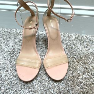 Aldo Lucite Sandals